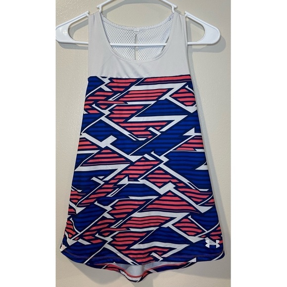 Under Armour Heat Gear Fitted Running Racer Back Tank Top Shirt Size Small - Picture 1 of 4